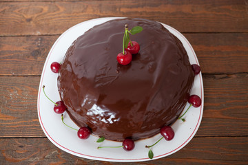 Chocolate and Cherry Cake