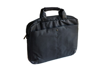 Black laptop notebook isolated on white