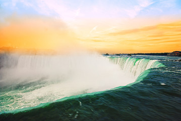 Vivid Niagara falls, Ontario, Canada