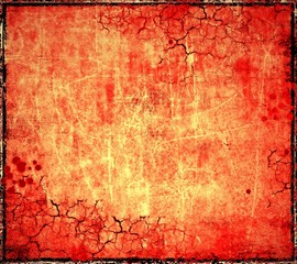 Grunge red cracked background