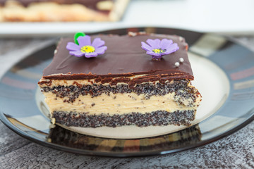 Poppy Seed Cake Slice