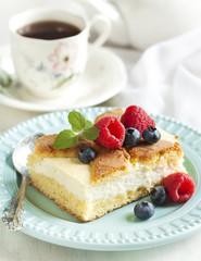 Cake with cottage cheese