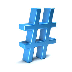 Obraz premium HashTag. 3D Render isolated