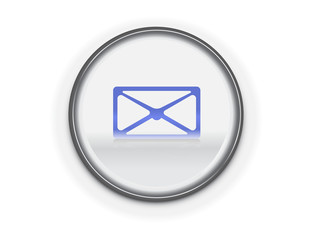 Fototapeta na wymiar vector mail icon on a button illustration symbol sign