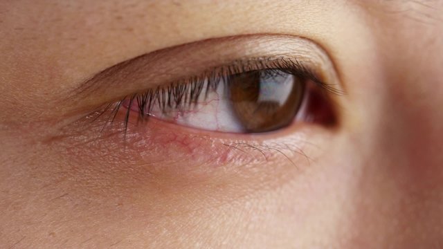 Close up of Chinese woman's eye