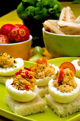 Easter and party favorite deviled eggs