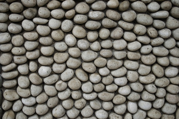 Round stones road found on the south of France