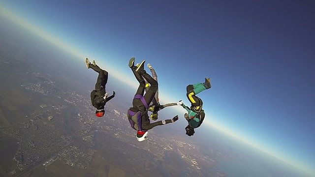 Skydiving video.