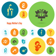 Happy Mothers Day Icons