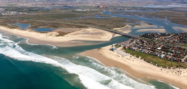 River Mouth and Estuary from the Air