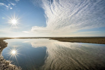 Traumhafte Wolkenstimmung an der Nordsee
