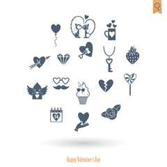 Happy Valentines Day Icons
