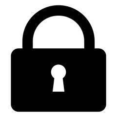 Lock black icon