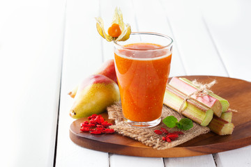 Fresh smoothie in a glass