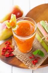 Fresh smoothie in a glass