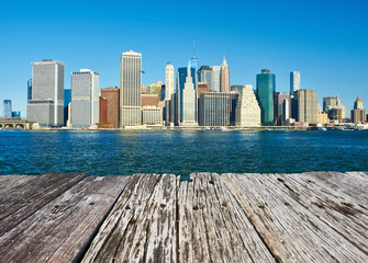 Lower Manhattan skyline view from Brooklyn © haveseen