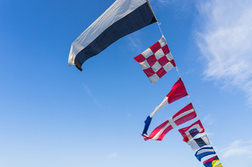 International Navy flag sign