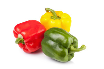 sweet pepper isolated on white background