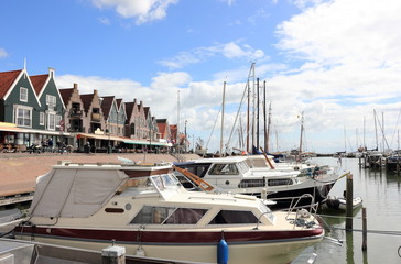 Fototapeta na wymiar The Harbor of Volendam. The Netherlands. 