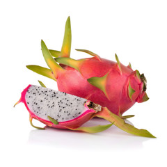 Dragon fruit isolated on white background