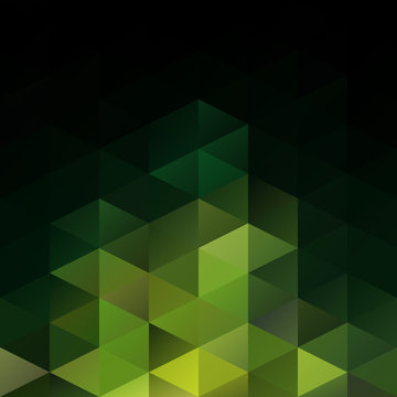 Green Grid Mosaic Background, Creative Design Templates