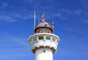 Lighthouse in Egmond aan Zee. North Sea, the Netherlands. 