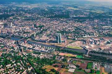 Aerial view of Frankfurt, Germany