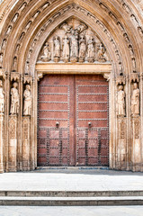 Antique door at cathedral