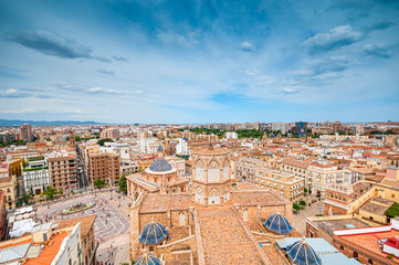 Fototapeta premium Aerial view of Valencia, Spain