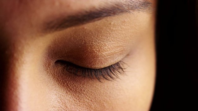 Hispanic woman's eyes