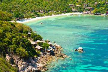Beautiful Koh Tao islands in Thailand. snorkeling paradise with