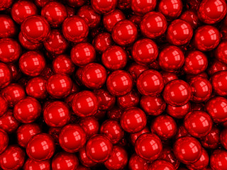 balls red glossy