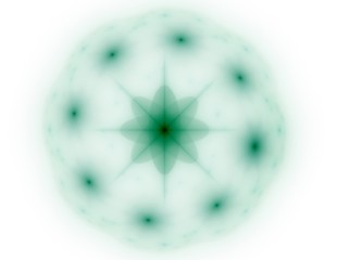 Elementary Particles series. Interplay of abstract fractal forms on the subject of nuclear physics science and graphic design.