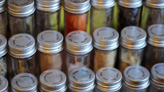 Spice Rack Tilting Shot