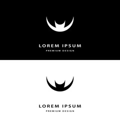 Creative icon monogram design elements with business card graceful template. Elegant line art abstract logo design. Corporate company emblem luxury style. Fashion sign symbol. Vector illustration
