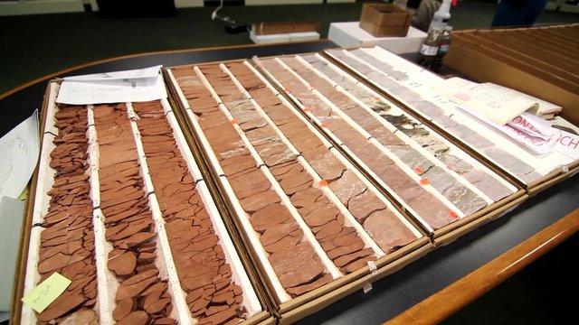 core samples from oil well