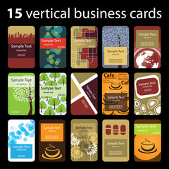 15 Colorful Vertical Business Cards