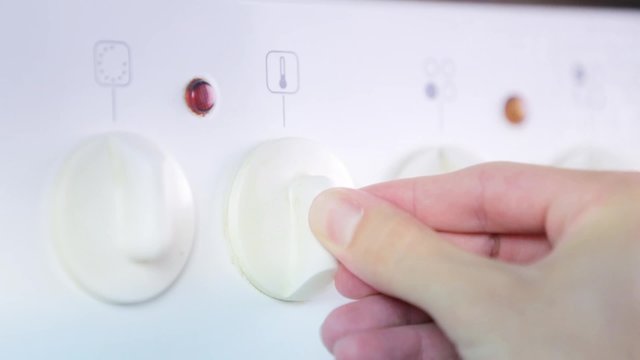 Making Black Marks on Oven Button