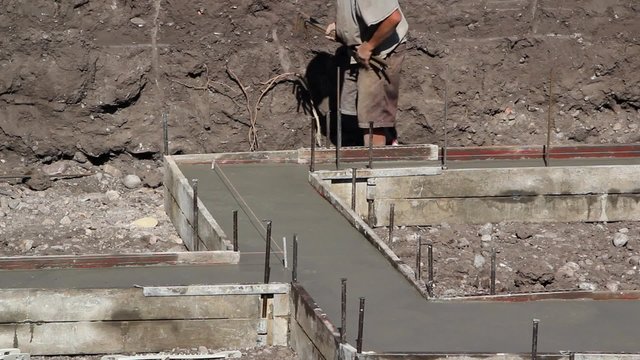 Putting Rebar into Cement Footings