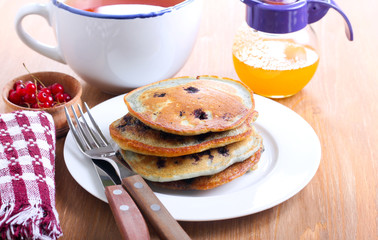 Blueberry pancakes