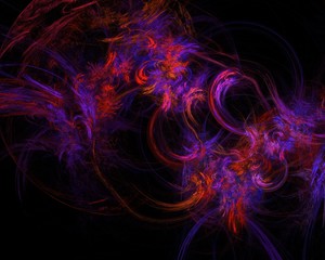 Fractal waves. Composition of fractal sine waves and color with metaphorical relationship to design, mathematics and modern technologies.Shiny decoration for wallpaper desktop, design. Fractal art
