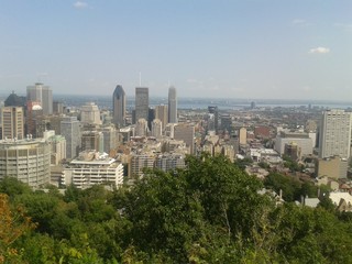 Fototapeta premium Vue sur les tours de Montréal