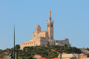 Fototapeta premium Notr-Dam-de-la-Gard. Marseille, France