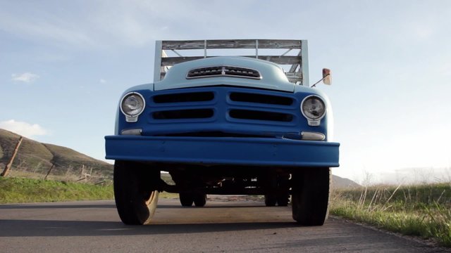 Old Truck Dolly Shot