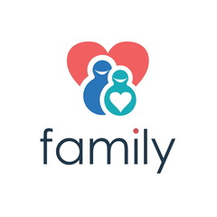 Happy family icon. Vector