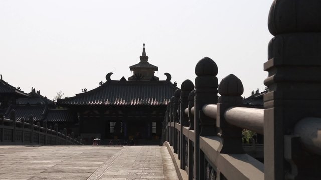 buddhist musuem of the yungang grottoes in datong china