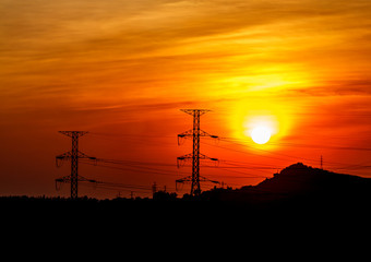 Power transmission line to the Sun