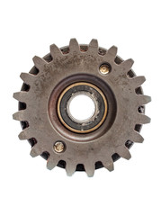 cog gear wheels on white background.