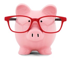 Piggy Bank, Glasses, Intelligence.