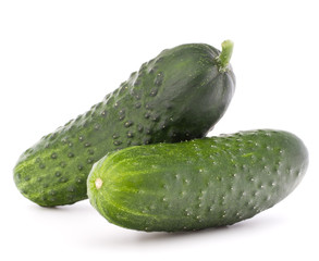 Cucumber vegetable  isolated on white background cutout